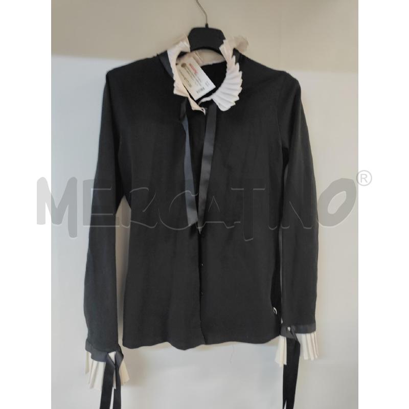 CAMICIA DONNA NARACAMICIE NERO COLLO PLISSETTATO | Mercatino dell'Usato Acerra 1