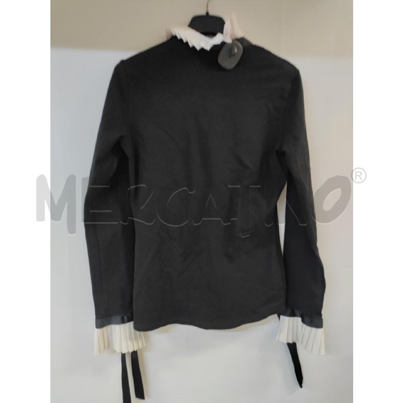 CAMICIA DONNA NARACAMICIE NERO COLLO PLISSETTATO | Mercatino dell'Usato Acerra 2