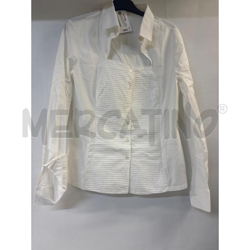 CAMICIA DONNA NARA CAMICIE BIANCO RIGHE ORIZZONTALI | Mercatino dell'Usato Acerra 1