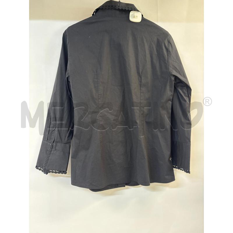 CAMICIA DONNA NARA CAMICIE NERO RICAMO MANICHE COLLETTO | Mercatino dell'Usato Acerra 2