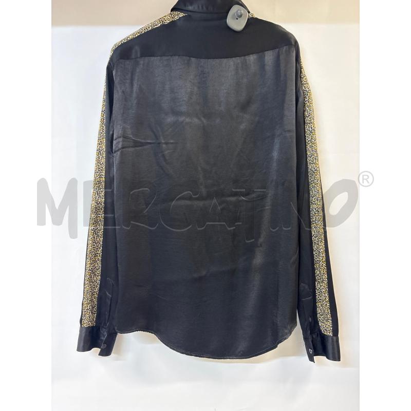 CAMICIA DONNA NERO LUCIDO ZARA RELAXED FIT | Mercatino dell'Usato Acerra 2