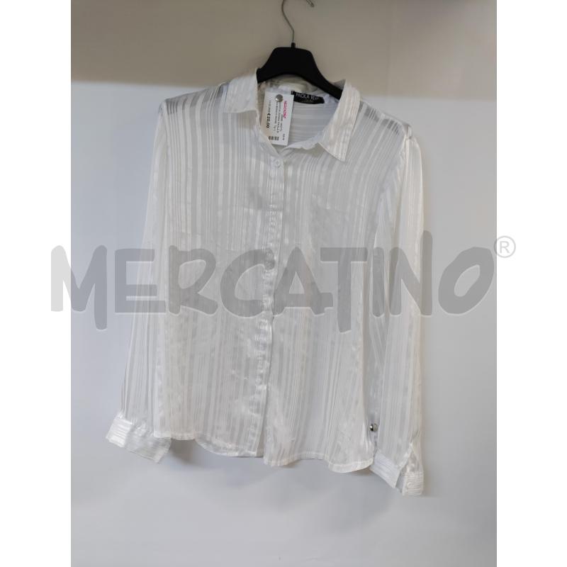 CAMICIA DONNA PAOLA RIVA BIANCO RIGHE | Mercatino dell'Usato Acerra 1