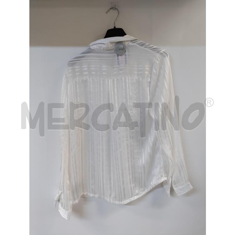 CAMICIA DONNA PAOLA RIVA BIANCO RIGHE | Mercatino dell'Usato Acerra 2