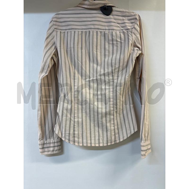 CAMICIA DONNA POLO JEANS COMPANY ROSA RIGHE NERO | Mercatino dell'Usato Acerra 3