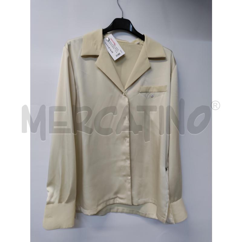 CAMICIA DONNA RENATO BALESTRA BEIGE LUCIDO | Mercatino dell'Usato Acerra 1