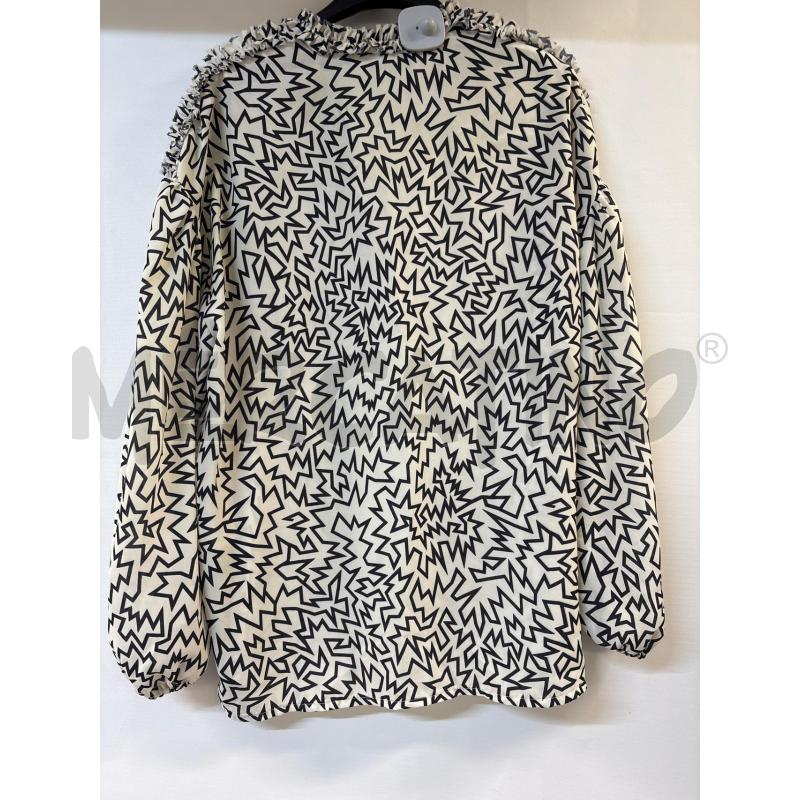 CAMICIA DONNA SANDRA FERRONE BIANCO NERO | Mercatino dell'Usato Acerra 2