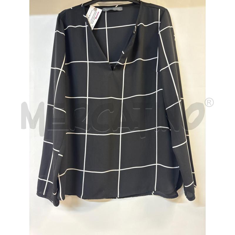 CAMICIA DONNA SANDRO FERRONE NERO BIANCO | Mercatino dell'Usato Acerra 1