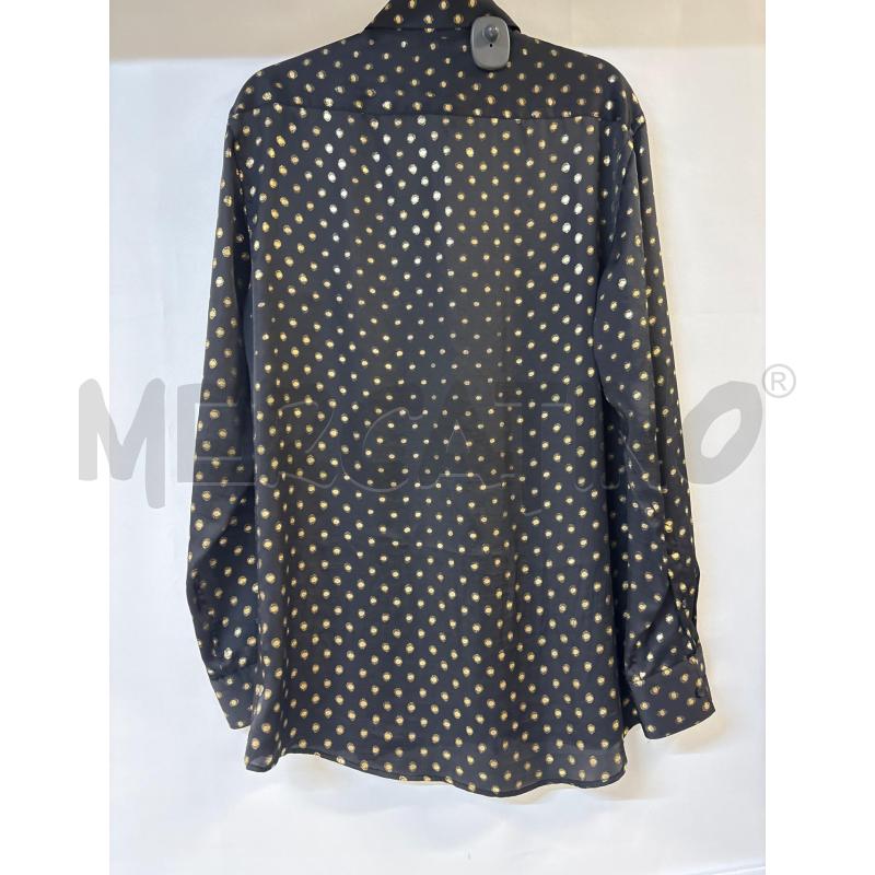 CAMICIA DONNA ZARA NERO PUNTI DORATI | Mercatino dell'Usato Acerra 2