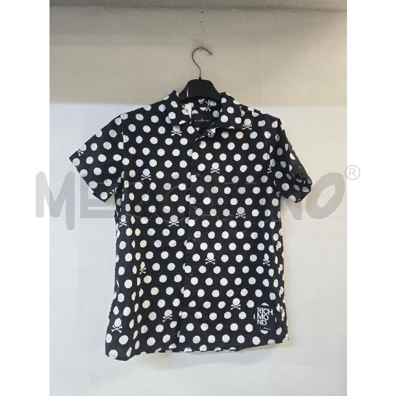 CAMICIA RICHMOND NERO BIANCO POIS | Mercatino dell'Usato Acerra 1