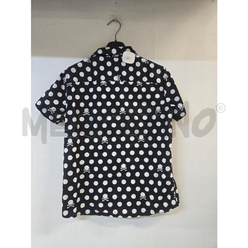 CAMICIA RICHMOND NERO BIANCO POIS | Mercatino dell'Usato Acerra 2