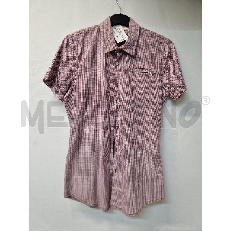 CAMICIA UOMO BIANCO QUADRI VIOLA CALVINKLEIN JEANS | Mercatino dell'Usato Acerra 1