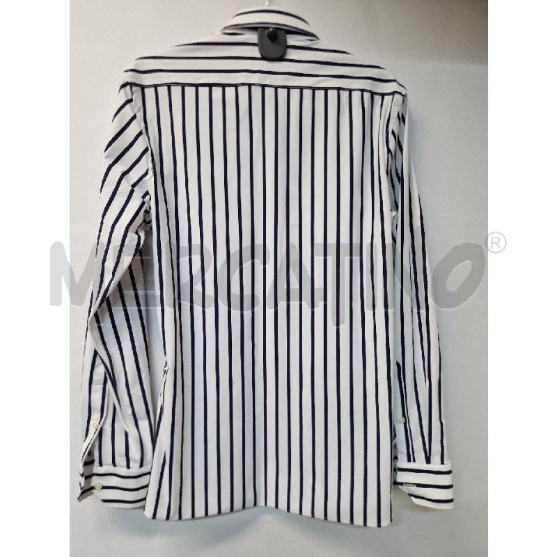 CAMICIA UOMO BIANCO RIGHE BLU ZARA | Mercatino dell'Usato Acerra 2