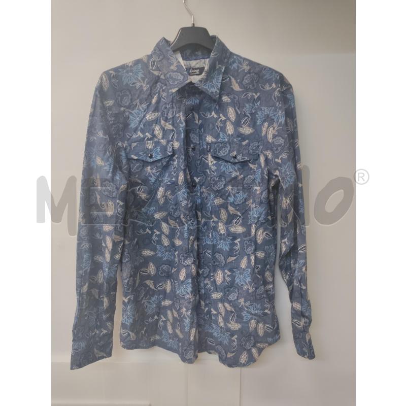 CAMICIA UOMO BLAINE HARMONT&BLAINE BLU GRIGIO FIORI | Mercatino dell'Usato Acerra 1