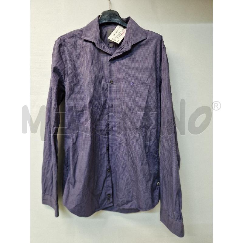 CAMICIA UOMO CALVIN KLEIN VIOLA QUADRI | Mercatino dell'Usato Acerra 1
