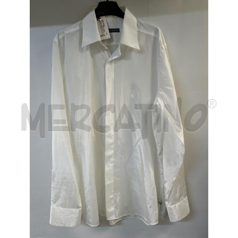 CAMICIA UOMO CARLO PIGNATELLI BIANCO LUCIDO | Mercatino dell'Usato Acerra 1
