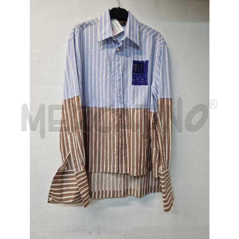 CAMICIA UOMO CELESTE MARRONE TRUSSARDI | Mercatino dell'Usato Acerra 1