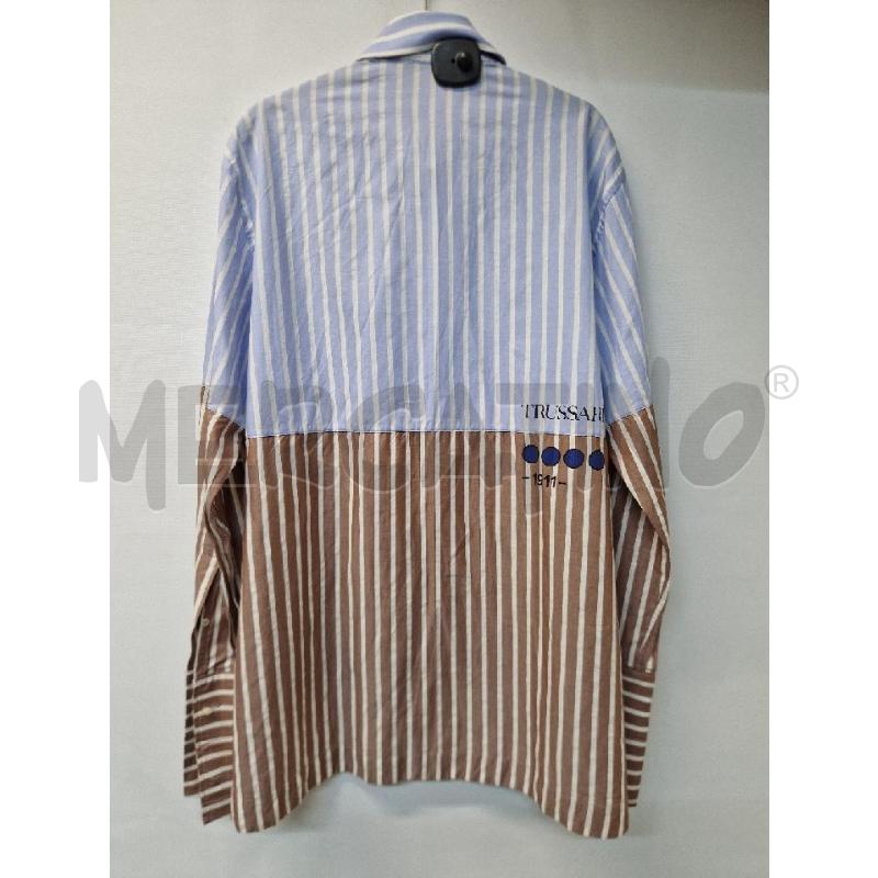 CAMICIA UOMO CELESTE MARRONE TRUSSARDI | Mercatino dell'Usato Acerra 2