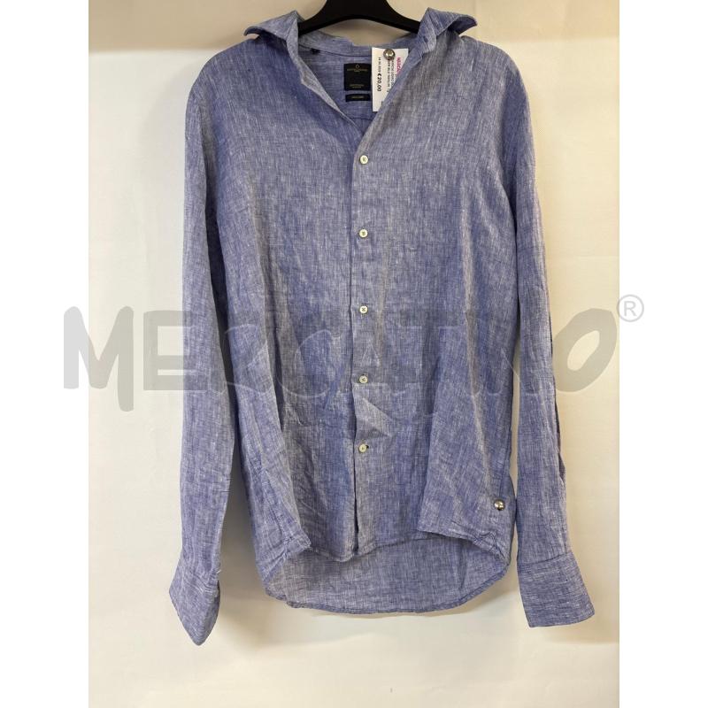 CAMICIA UOMO DOPPELGANGER BLU 100%LINO | Mercatino dell'Usato Acerra 1