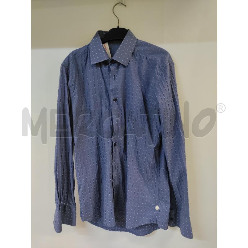 CAMICIA UOMO EREDI DEL LUCA BLU PUNTI | Mercatino dell'Usato Acerra 1