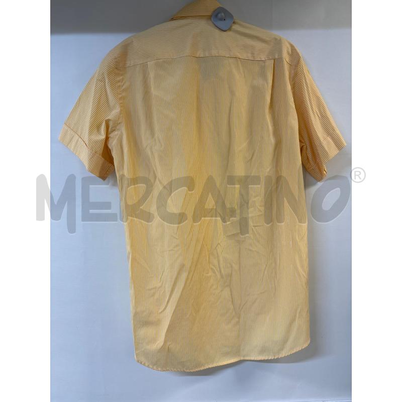 CAMICIA UOMO FUSARO GIALLO BIANCO RIGHE | Mercatino dell'Usato Acerra 3