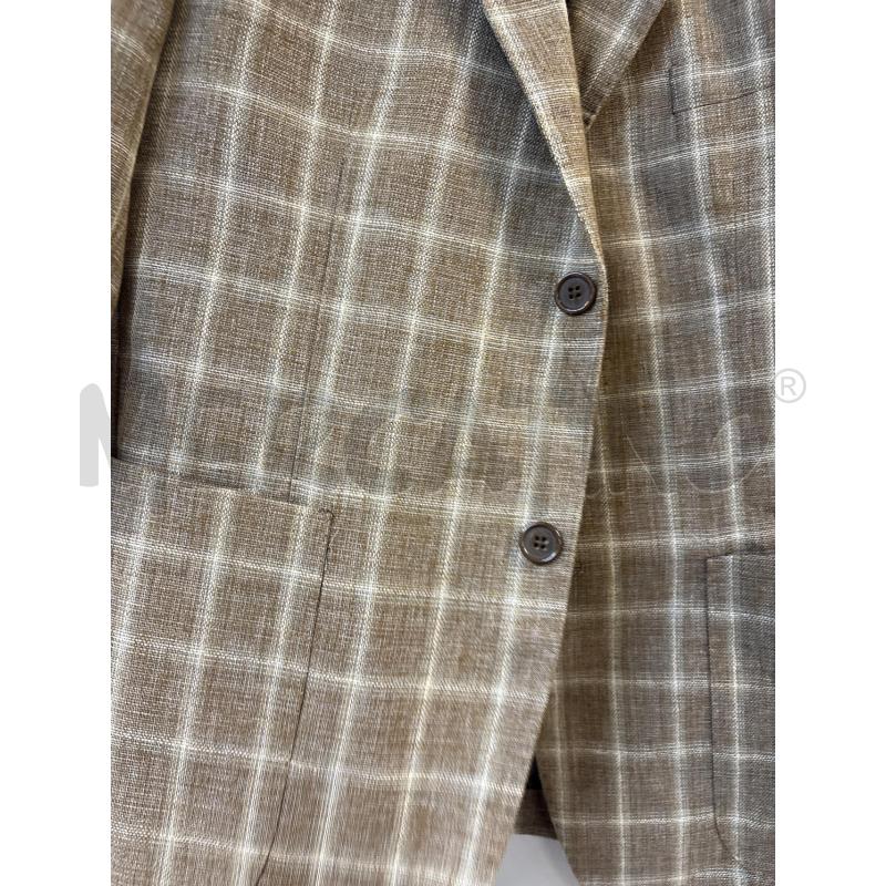 CAMICIA UOMO FUSARO MARRONE BEIGE QUADRONI | Mercatino dell'Usato Acerra 2