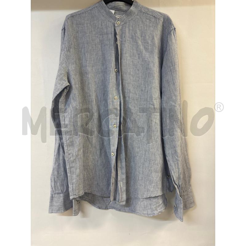 CAMICIA UOMO GUTTERIDGE BLU BIANCO RIGATO | Mercatino dell'Usato Acerra 1
