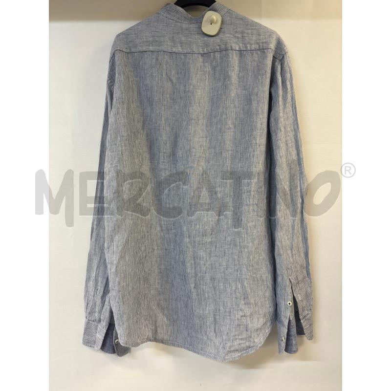 CAMICIA UOMO GUTTERIDGE BLU BIANCO RIGATO | Mercatino dell'Usato Acerra 3