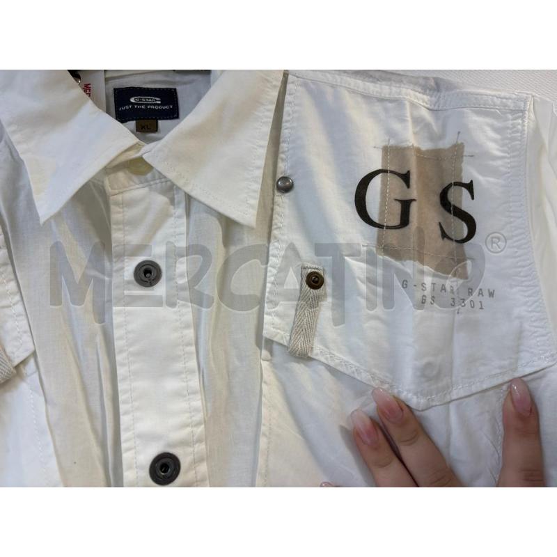 CAMICIA UOMO G-STAR BIANCO | Mercatino dell'Usato Acerra 2