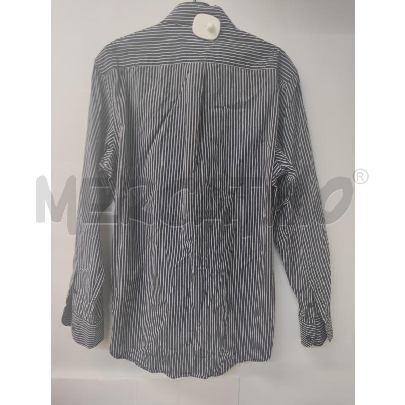 CAMICIA UOMO HARMONT&BLAINE BLU GRIGIO RIGATO | Mercatino dell'Usato Acerra 2