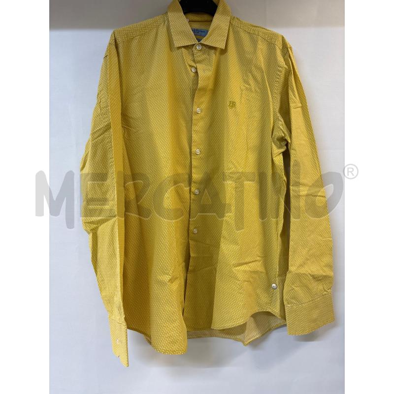 CAMICIA UOMO HARMONT&BLAINE GIALLO BIANCO | Mercatino dell'Usato Acerra 1