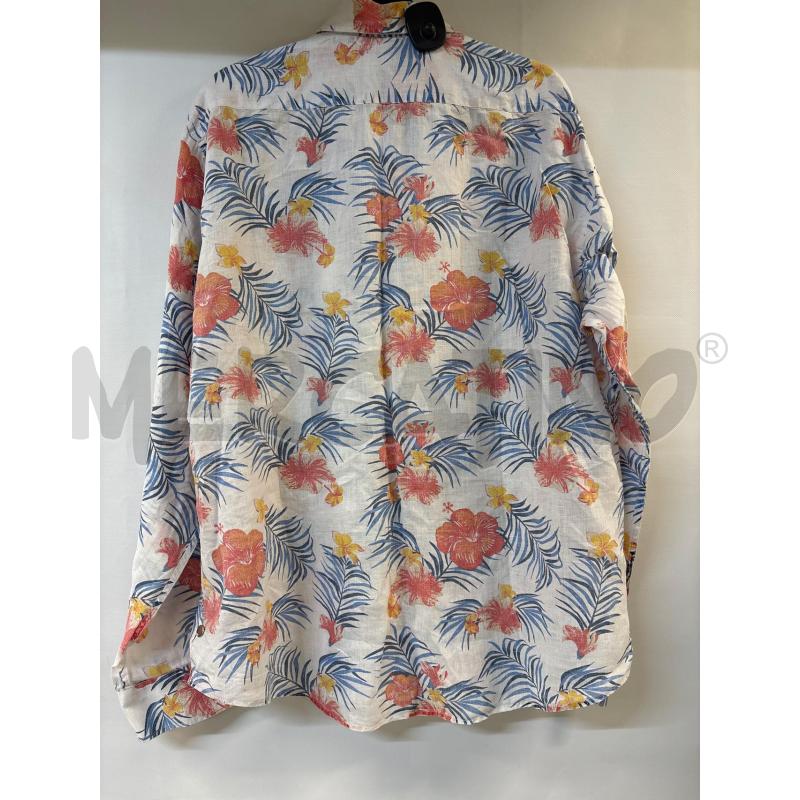 CAMICIA UOMO LIGNE BIANCO CELESTE GIALLO | Mercatino dell'Usato Acerra 2