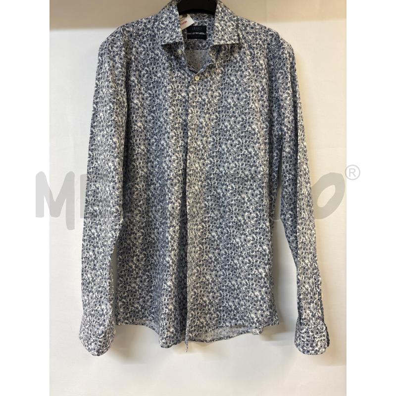 CAMICIA UOMO LIU-JO BIANCO FIORI BLU | Mercatino dell'Usato Acerra 1