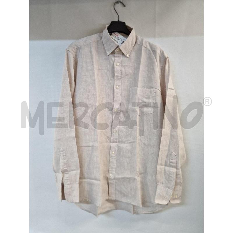 CAMICIA UOMO LUCA D'ALTIERI BEIGE | Mercatino dell'Usato Acerra 1