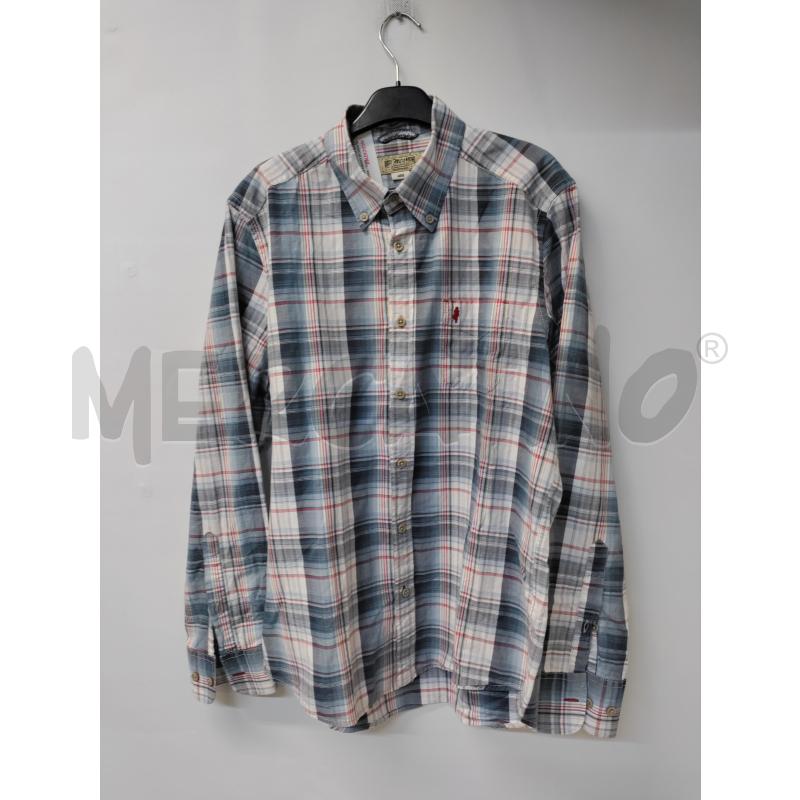 CAMICIA UOMO MCS CELESTE BIANCO | Mercatino dell'Usato Acerra 1