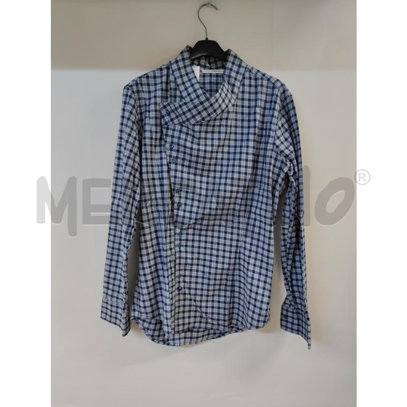 CAMICIA UOMO NARACAMICIE BLU BIANCO QUADRETTI | Mercatino dell'Usato Acerra 1