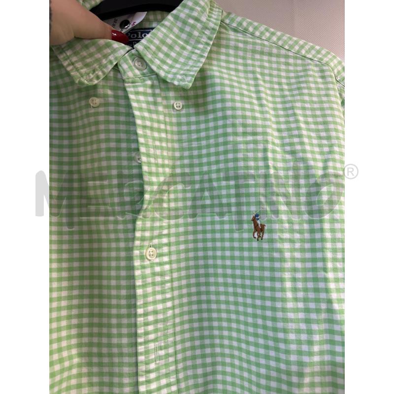 CAMICIA UOMO POLO RALPH LAUREN QUADRI BIANCO VERDE | Mercatino dell'Usato Acerra 2