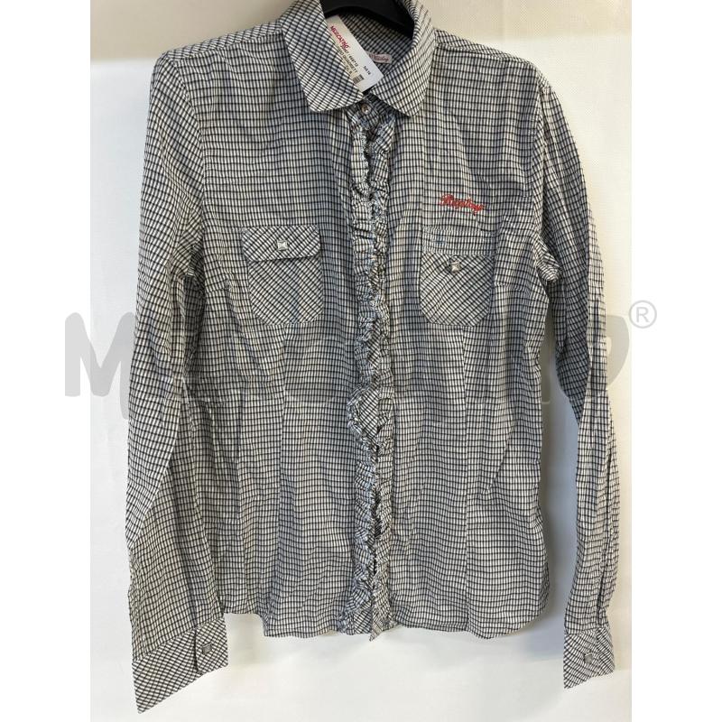 CAMICIA UOMO QUADRETTI MARRONE CELESTE | Mercatino dell'Usato Acerra 1
