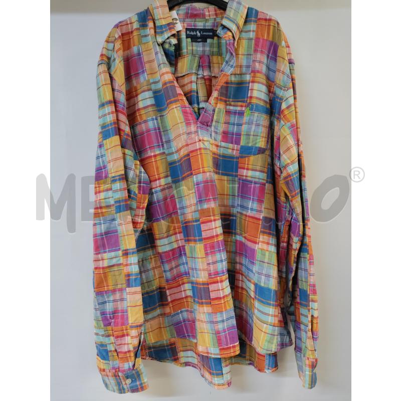CAMICIA UOMO RALPH LAUREN ARANCIONE BLU VIOLA | Mercatino dell'Usato Acerra 1