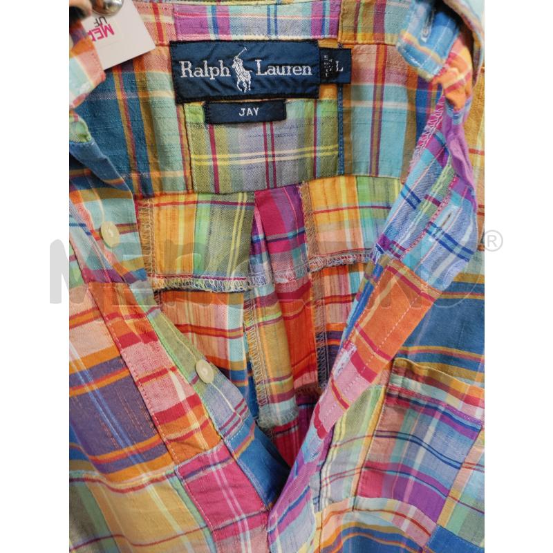CAMICIA UOMO RALPH LAUREN ARANCIONE BLU VIOLA | Mercatino dell'Usato Acerra 3