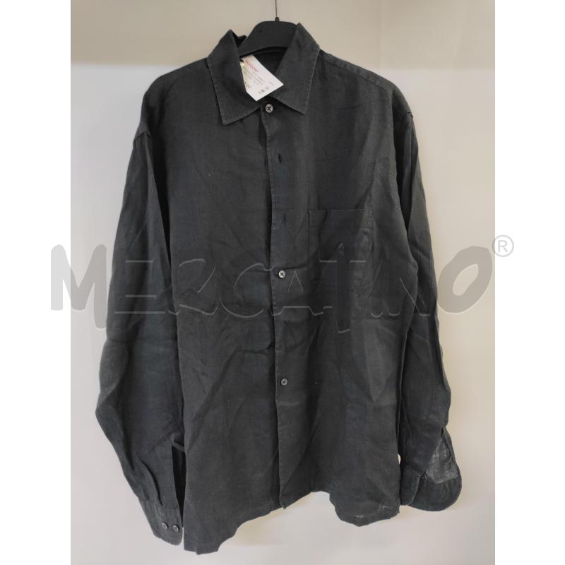 CAMICIA UOMO RODRIGO NERO 100% LINO  | Mercatino dell'Usato Acerra 1