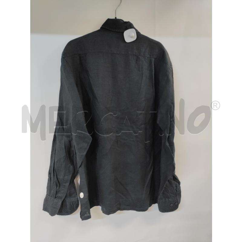 CAMICIA UOMO RODRIGO NERO 100% LINO  | Mercatino dell'Usato Acerra 2