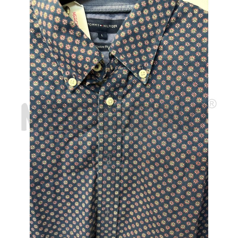 CAMICIA UOMO TOMMY HILFIGER BLU FIORI | Mercatino dell'Usato Acerra 2