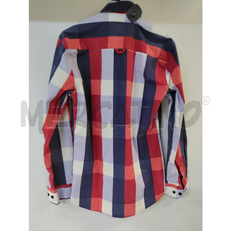 CAMICIA UOMO TOMMY HILFIGER CELESTE ROSSO BLU | Mercatino dell'Usato Acerra 2