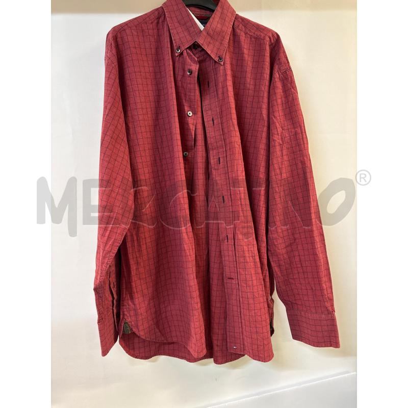 CAMICIA UOMO TOMMY HILFIGER QUADRI ROSSO BLU | Mercatino dell'Usato Acerra 1