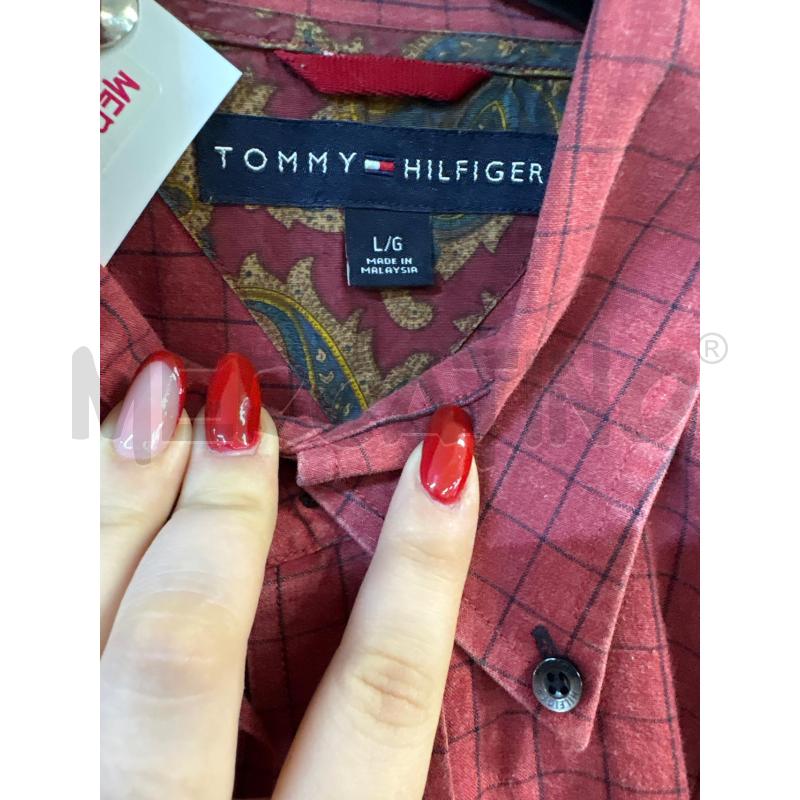 CAMICIA UOMO TOMMY HILFIGER QUADRI ROSSO BLU | Mercatino dell'Usato Acerra 2