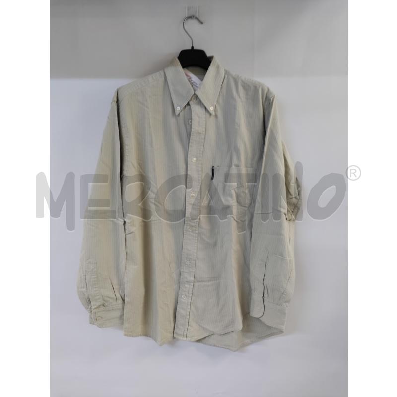 CAMICIA UOMO TRUSSARDI JEANS BEIGE  | Mercatino dell'Usato Acerra 1