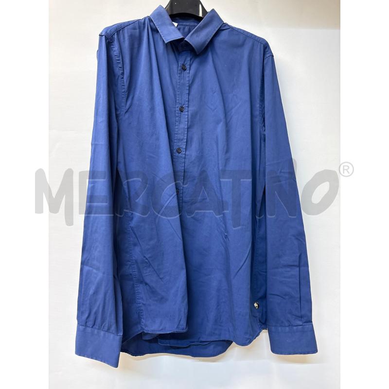 CAMICIA UOMO TRUSSARDI JEANS BLU | Mercatino dell'Usato Acerra 1
