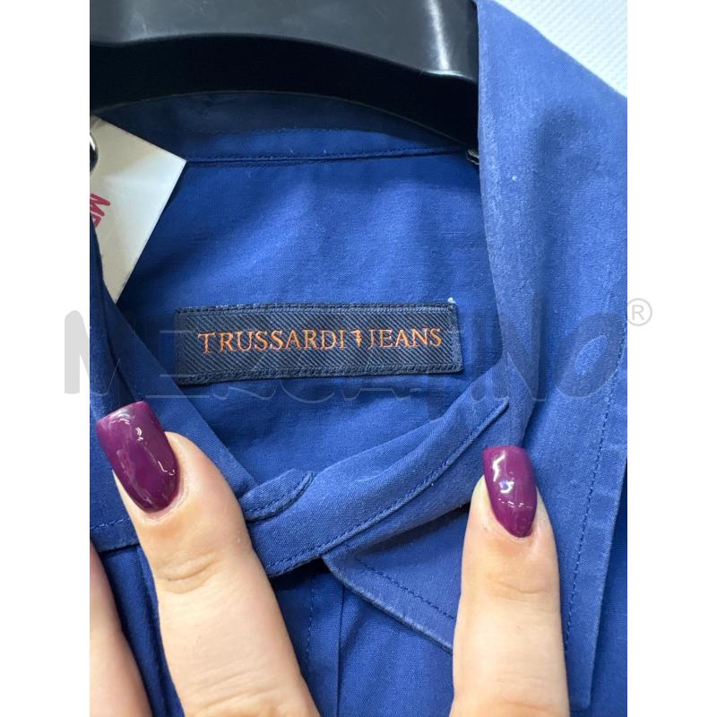 CAMICIA UOMO TRUSSARDI JEANS BLU | Mercatino dell'Usato Acerra 2