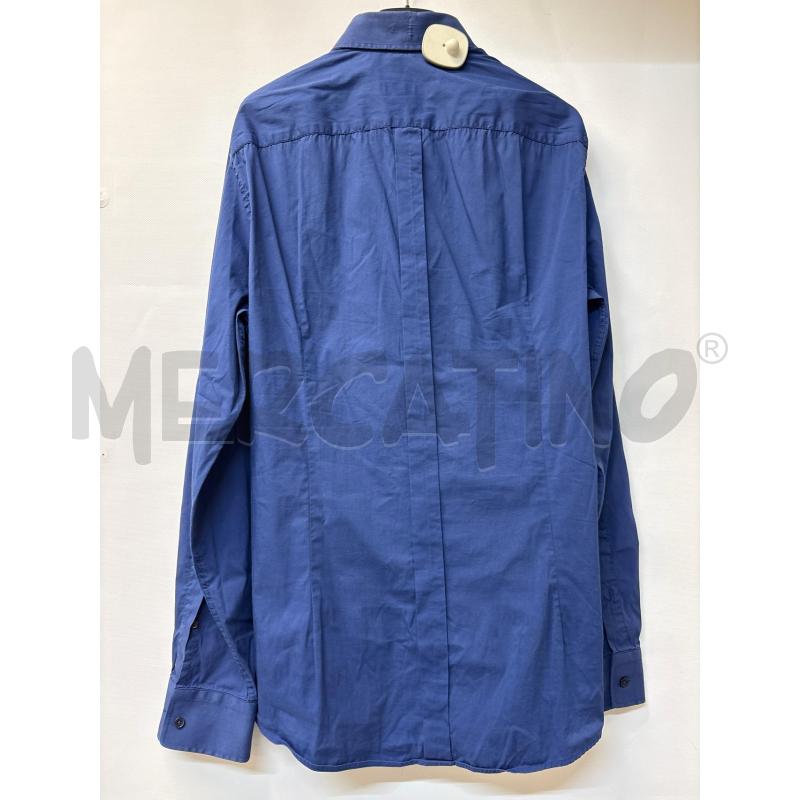 CAMICIA UOMO TRUSSARDI JEANS BLU | Mercatino dell'Usato Acerra 3