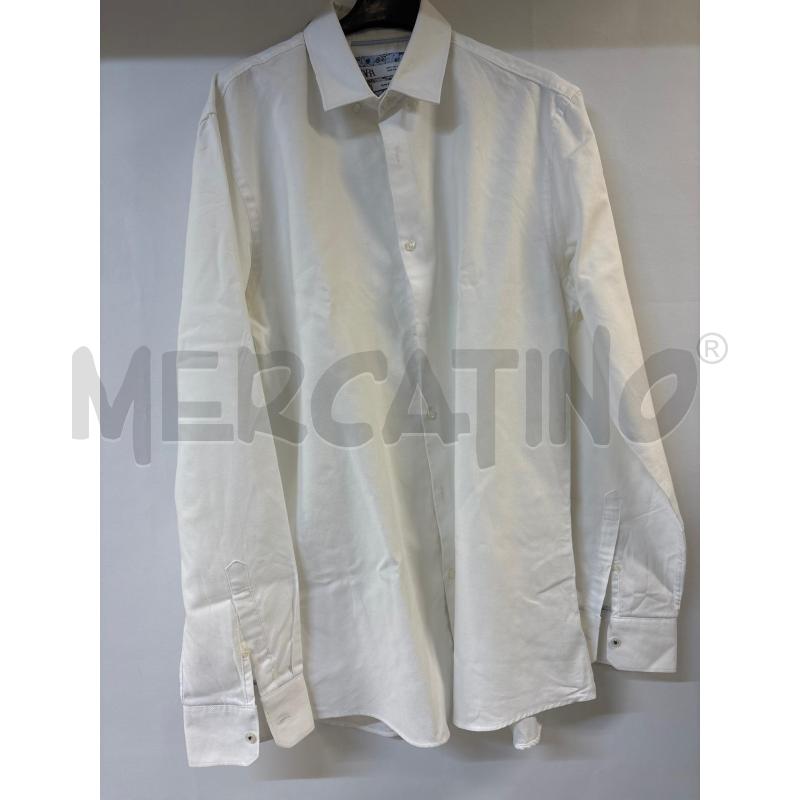 CAMICIA UOMO ZARA BIANCO SLIM FIT  | Mercatino dell'Usato Acerra 1